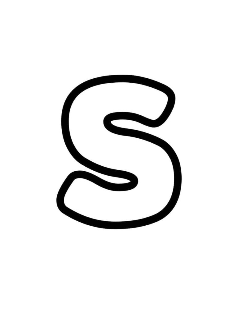 Free Printable Bubble Letter S Bubble Alphabet Letters