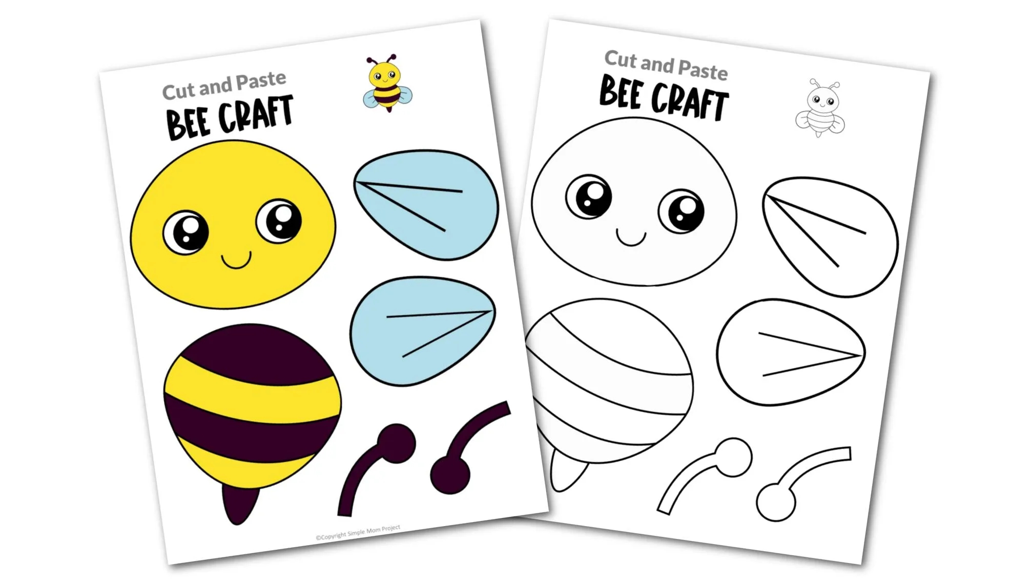 Free Printable Bumble Bee Craft Template Simple Mom Project Free Printable Bumble Bee Craft Template Simple Mom Project