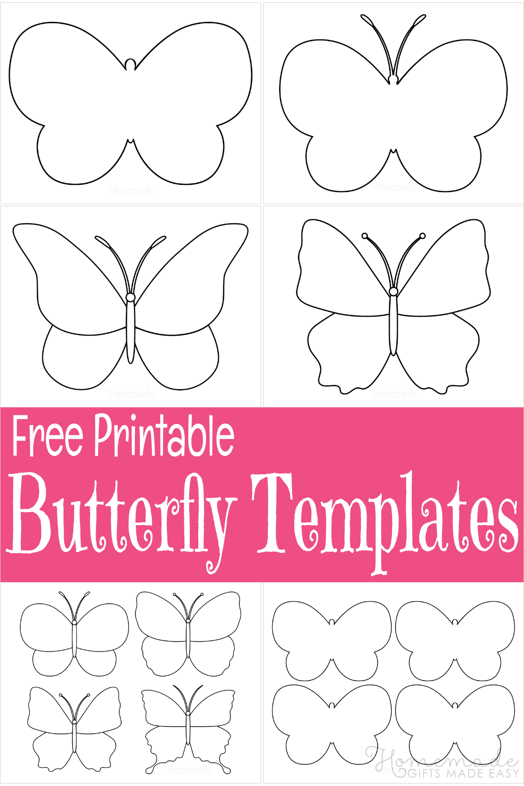 Free Printable Butterfly Templates Outlines Free Printable Butterfly Templates Outlines
