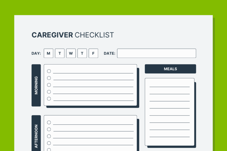 Free Printable Caregiver Daily Checklist Template