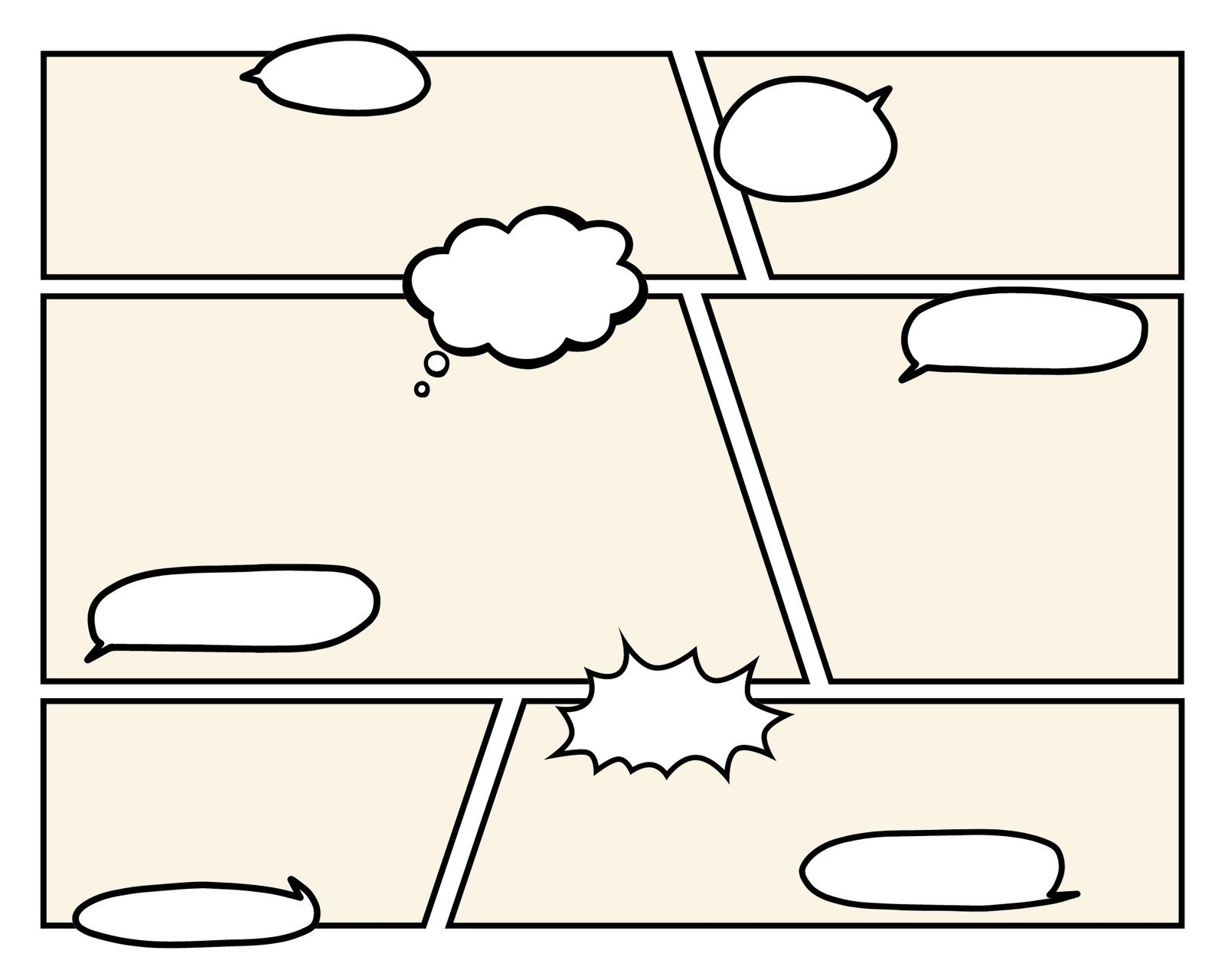 Free Printable Comic Strip Templates You Can Customize Canva