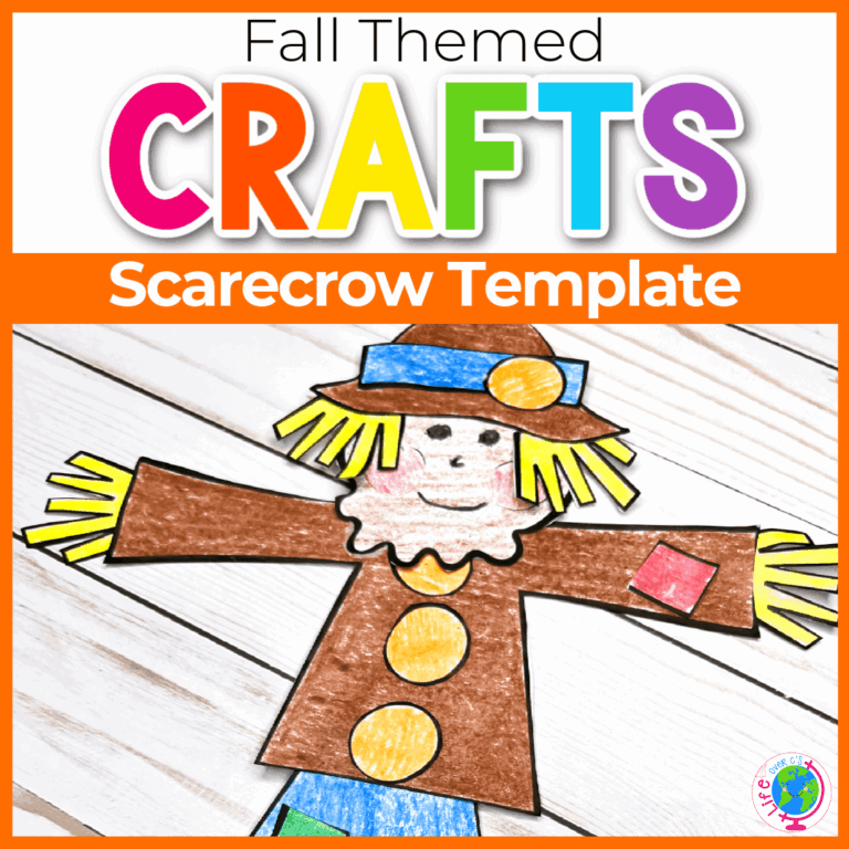 Free Printable Cut Paste Scarecrow Craft Template