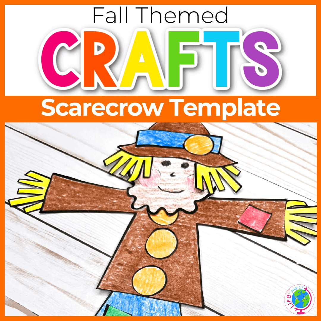 Free Printable Cut Paste Scarecrow Craft Template Free Printable Cut Paste Scarecrow Craft Template