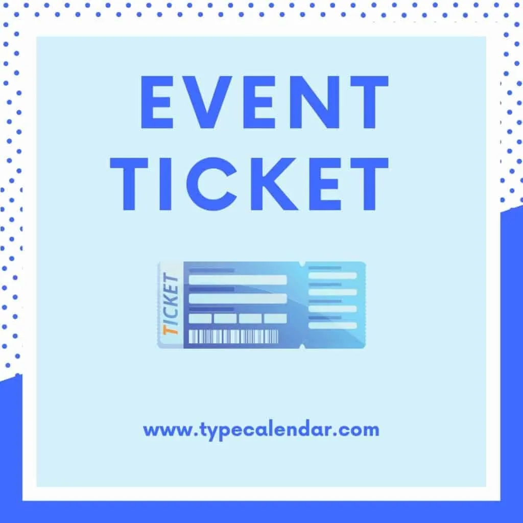 Free Printable Event Ticket Templates PDF Word Blank Editable Free Printable Event Ticket Templates PDF Word Blank Editable