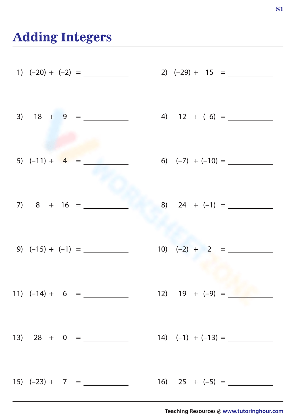 Free Printable Interactive Adding Integers Worksheets Worksheets Library Free Printable Interactive Adding Integers Worksheets Worksheets Library