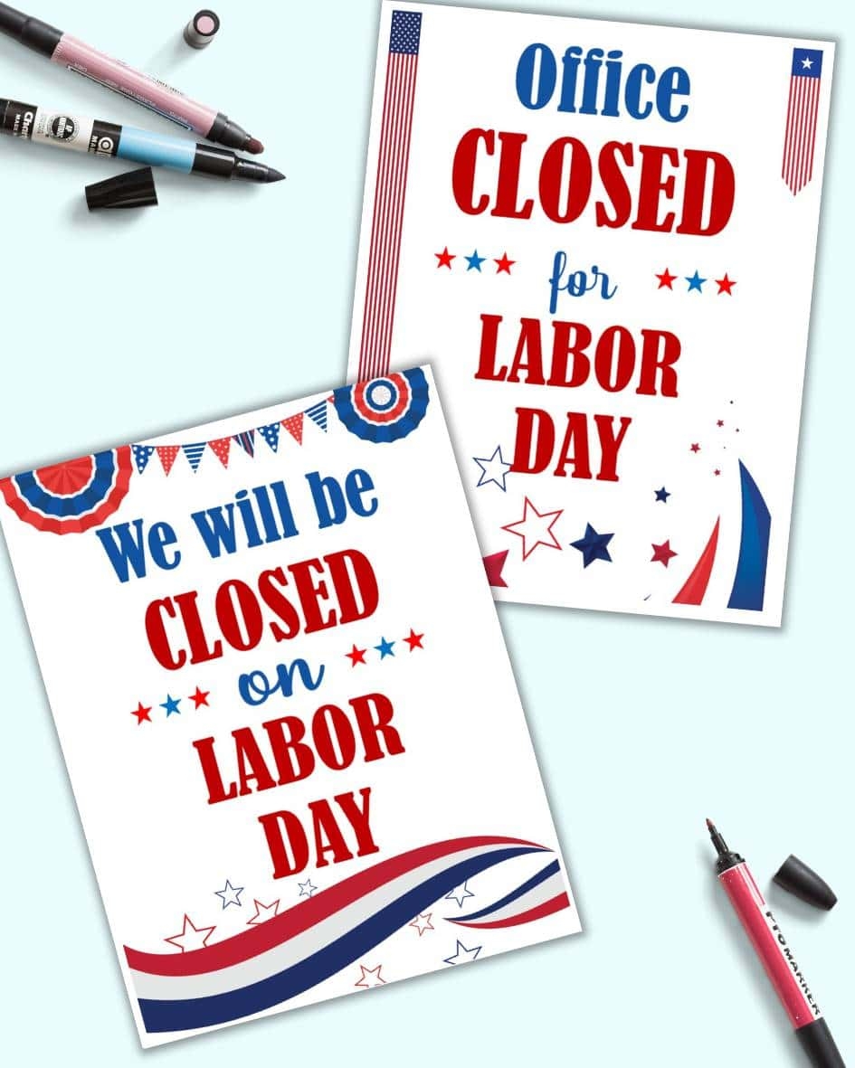 free printable labor day closed sign template free printable labor day closed sign template