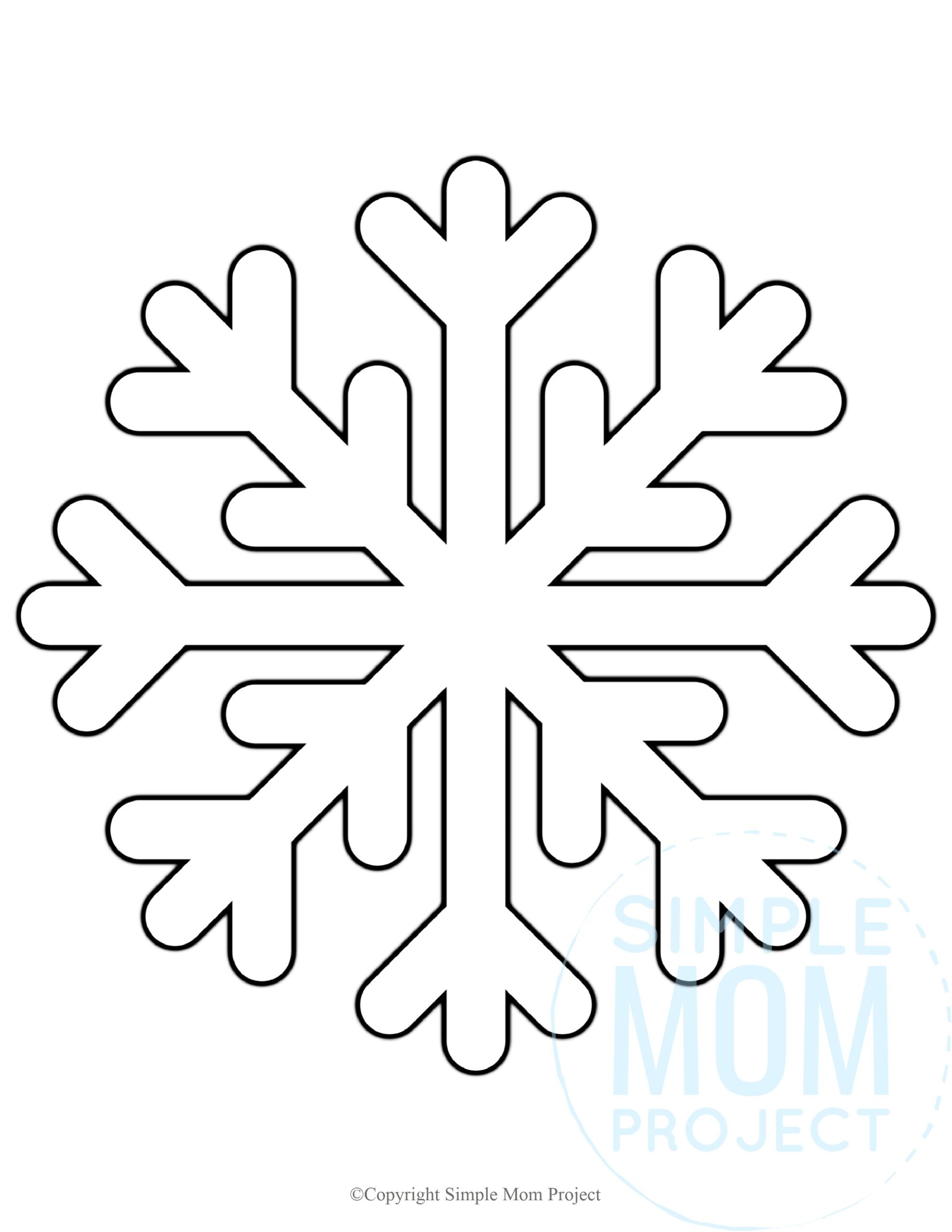 Free Printable Large Snowflake Templates Simple Mom Project Free Printable Large Snowflake Templates Simple Mom Project