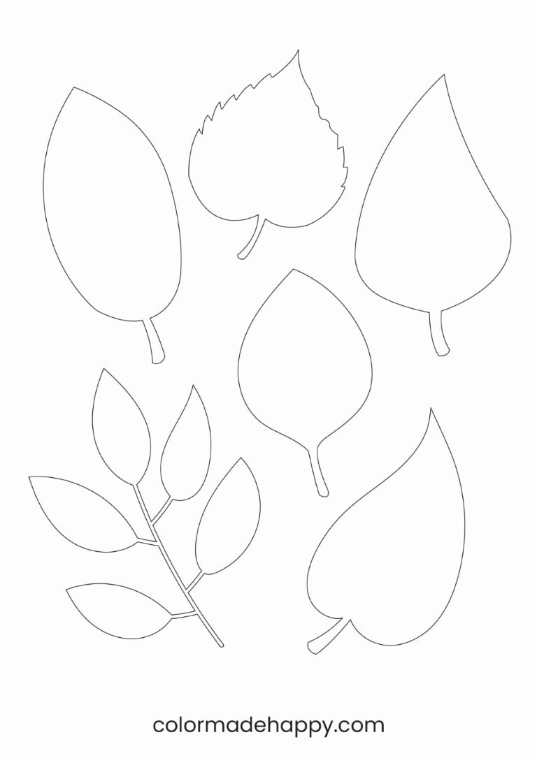 Free Printable Leaf Template Free Printable Leaf Template