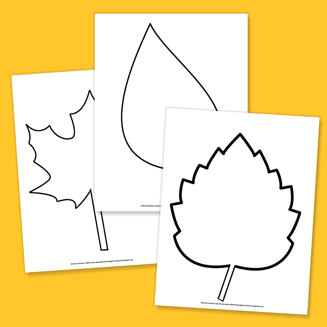 Free Printable Leaf Template Bundle For Fall Free Printable Leaf Template Bundle For Fall