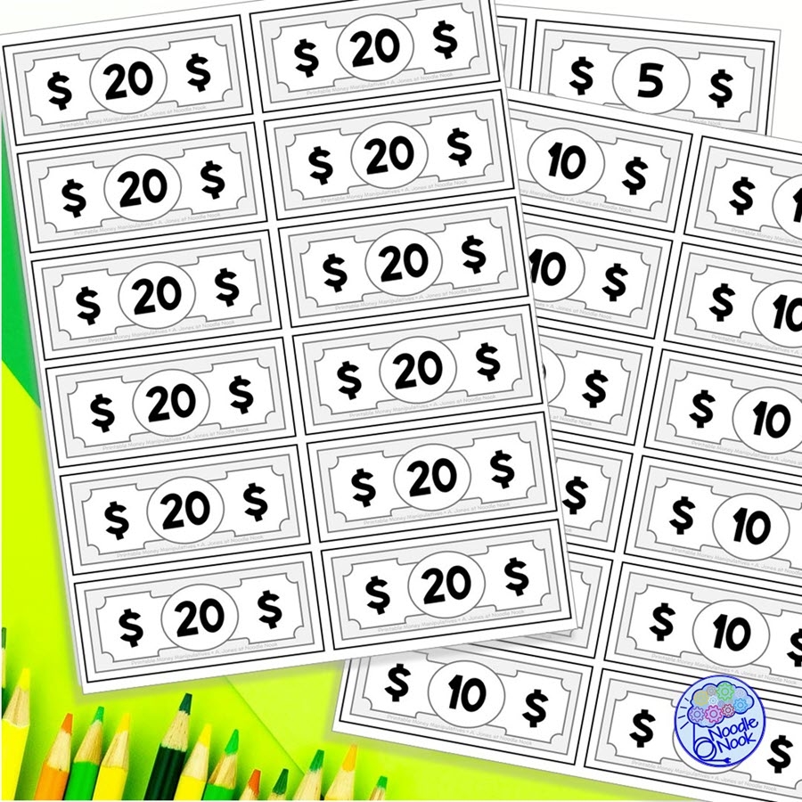 FREE Printable Play Money for Math In The Classroom FREE Printable Play Money for Math In The Classroom