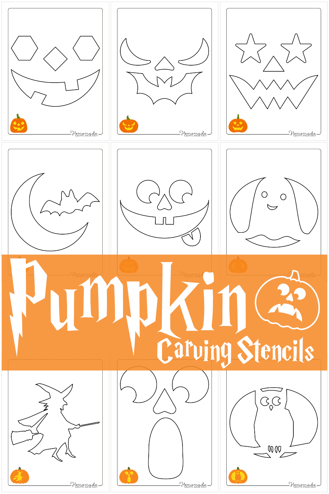 easy pumpkin carving templates printable