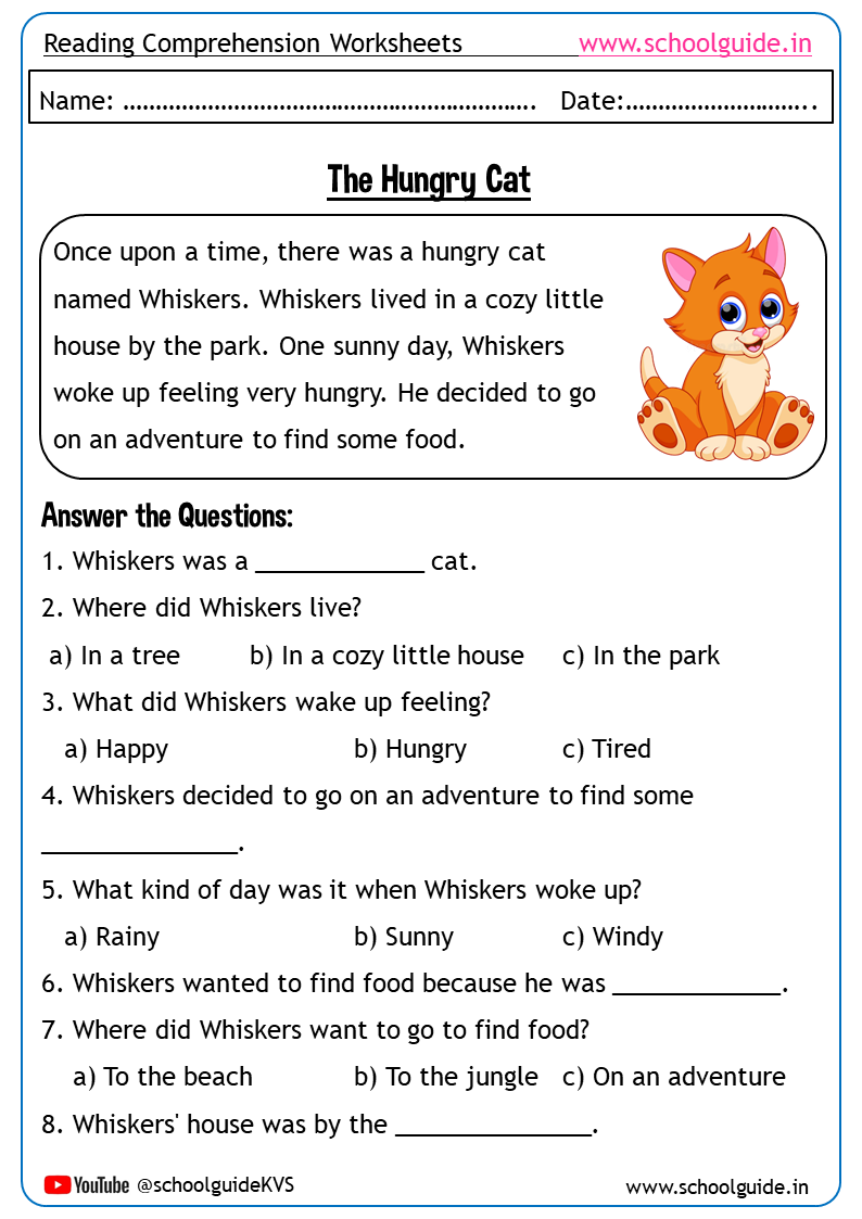Free Printable Reading Comprehension Grade 1 Free Printable Reading Comprehension Grade 1