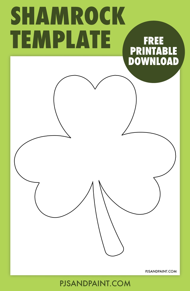 Free Printable Shamrock Template Pjs And Paint Free Printable Shamrock Template Pjs And Paint