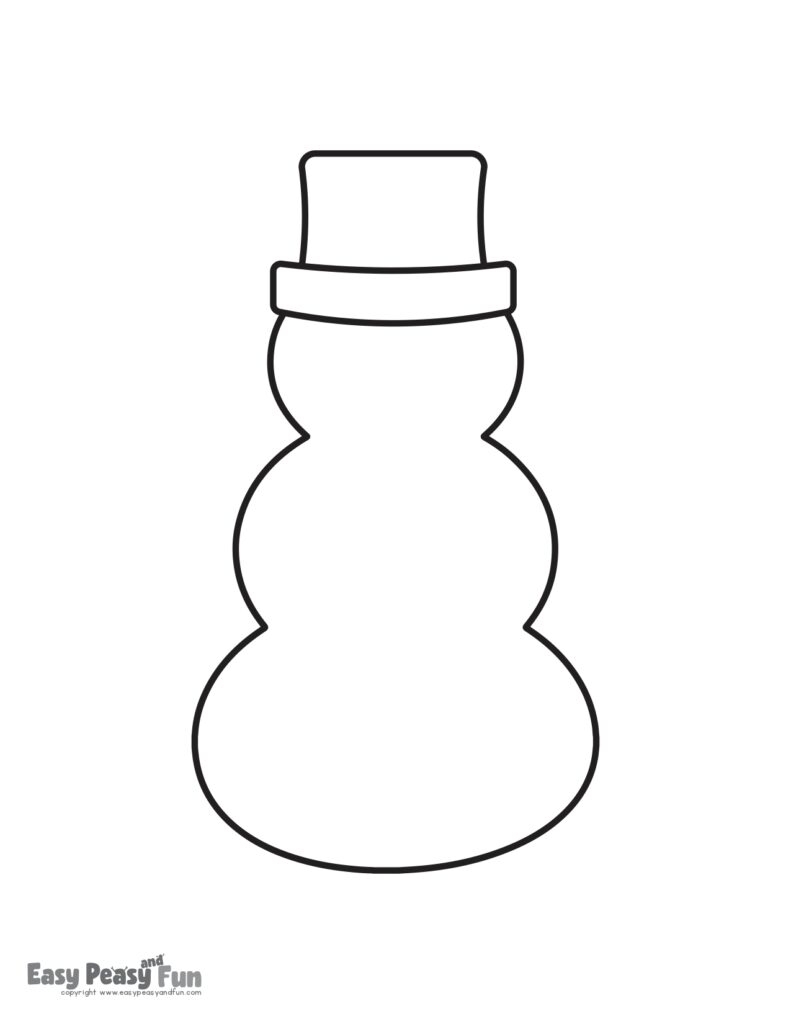 free printable snowman template free printable snowman template
