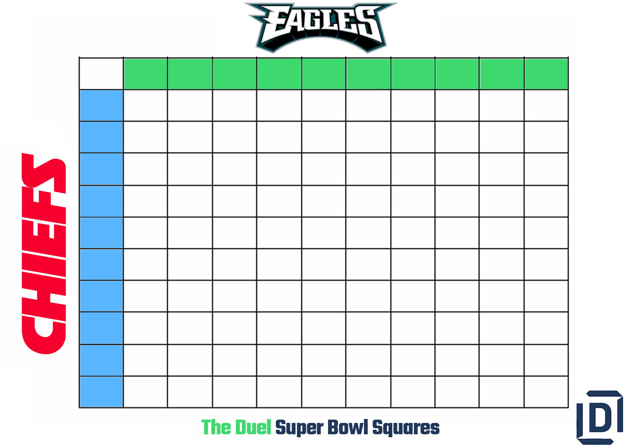 free printable super bowl squares template free printable super bowl squares template