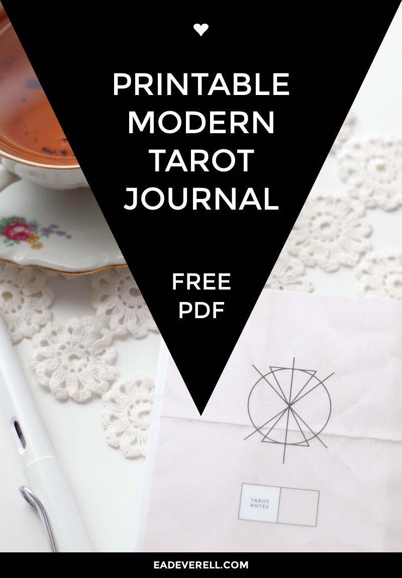 Free Printable Tarot Journal Free Printable Tarot Journal