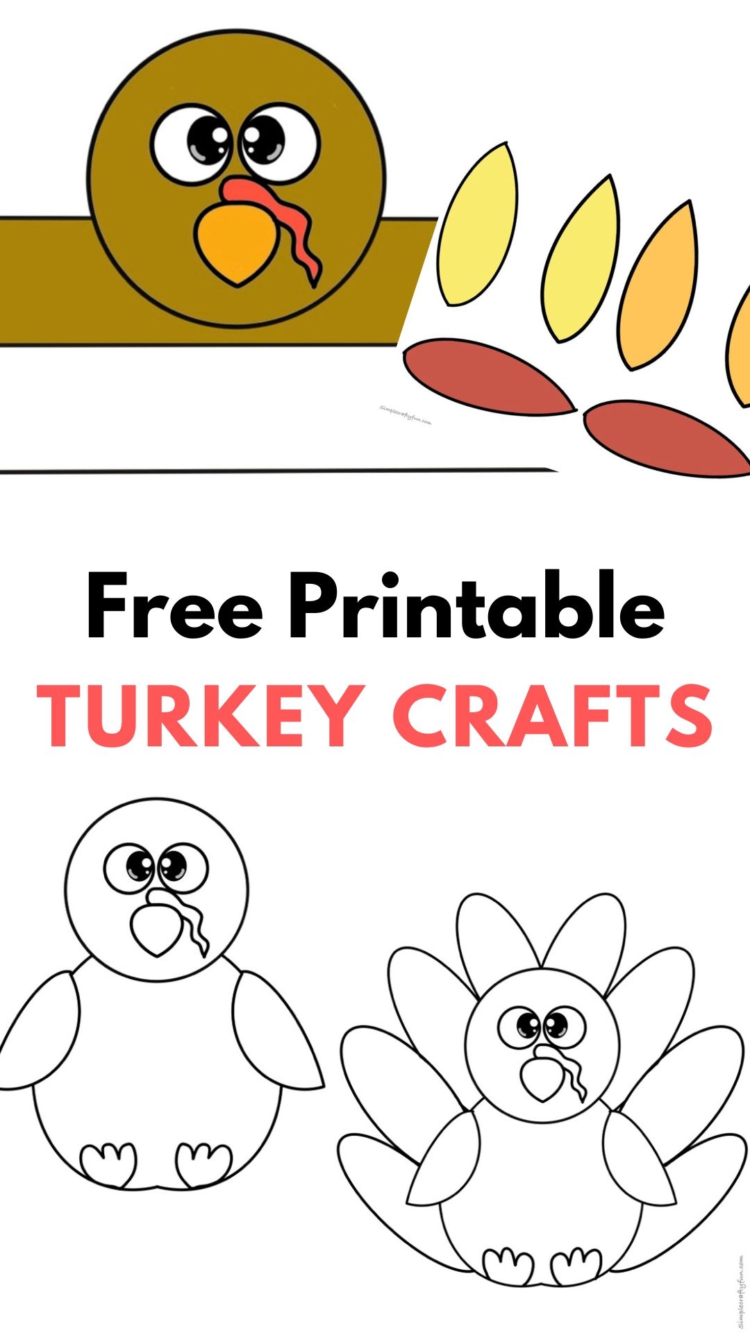 Free Printable Turkey Craft For Thanksgiving Free Printable Turkey Craft For Thanksgiving