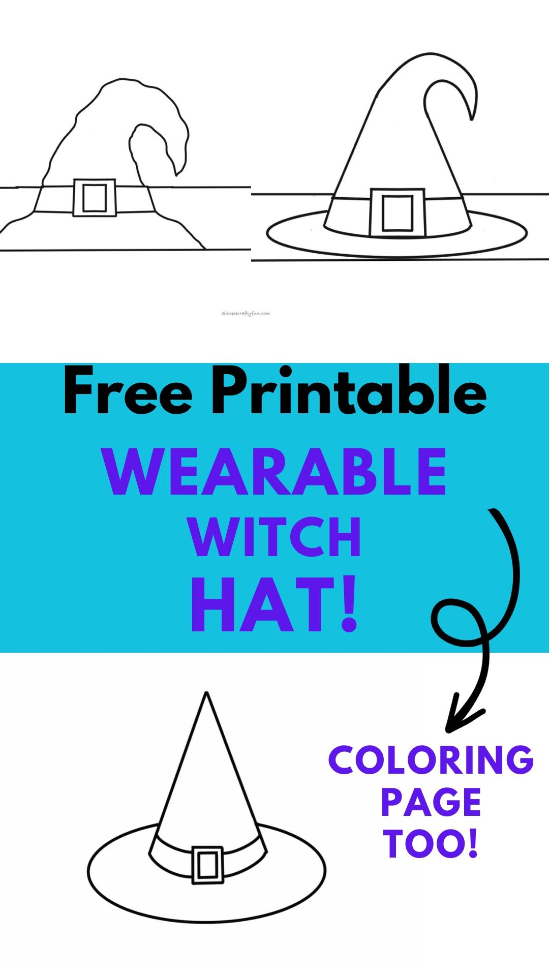 Free Printable Witch Hat Craft Template Free Printable Witch Hat Craft Template