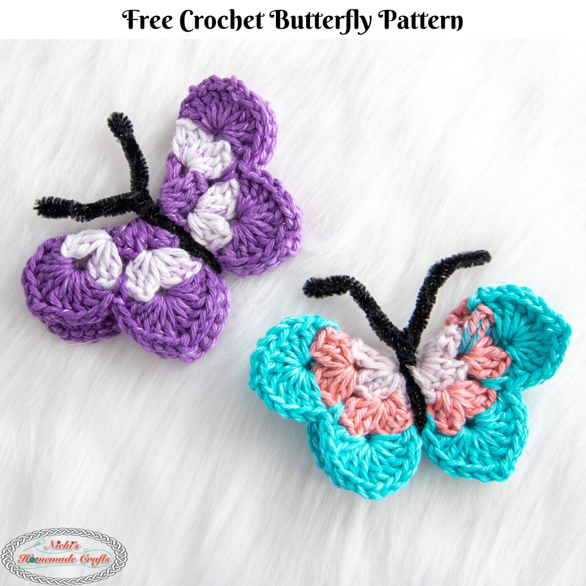 Free Quick Crochet Butterfly Pattern Nicki s Homemade Crafts