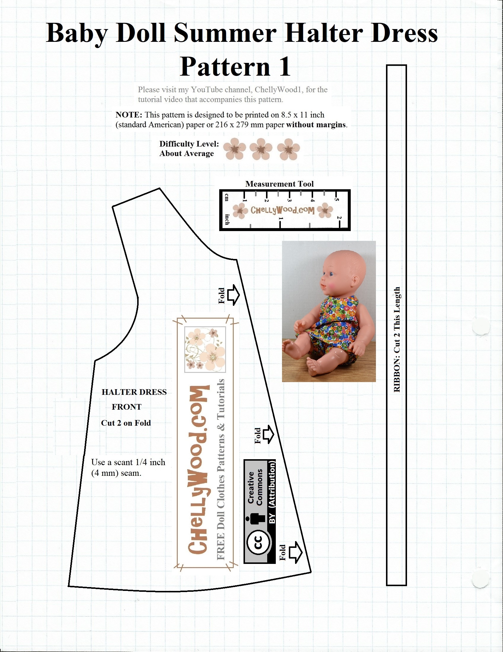 FREE sewing Pattern For Baby dolls ChellyWood crafts Free Doll Clothes Patterns FREE sewing Pattern For Baby dolls ChellyWood crafts Free Doll Clothes Patterns
