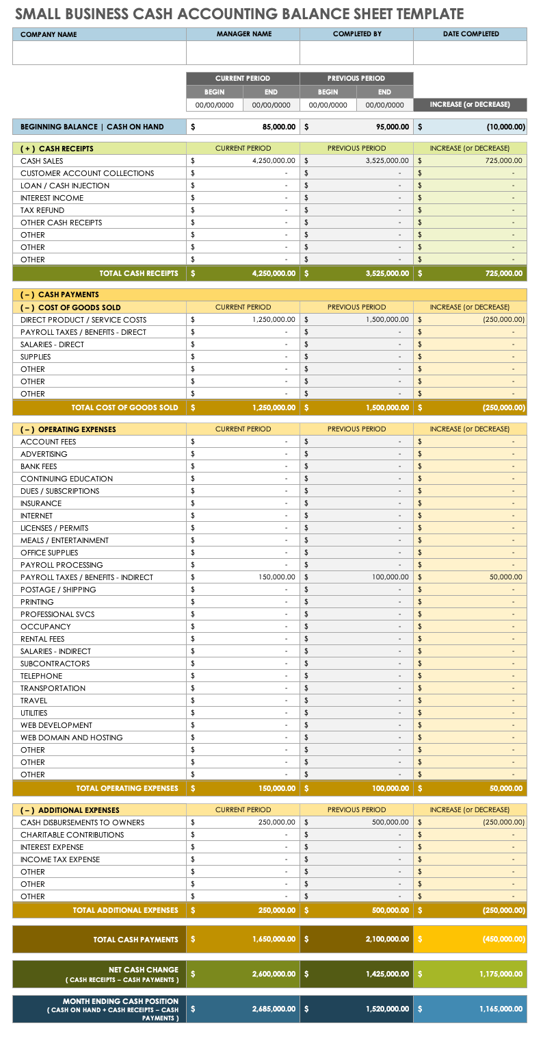 printable balance sheet template printable balance sheet template