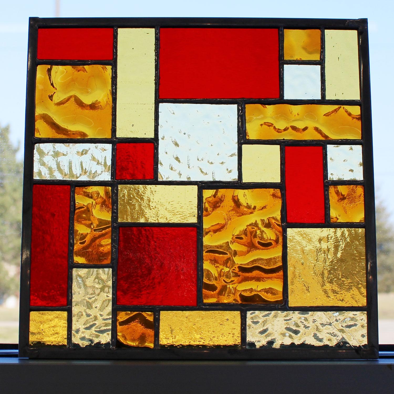 Free Square Geometric Pattern Window Panels Delphi Glass Free Square Geometric Pattern Window Panels Delphi Glass