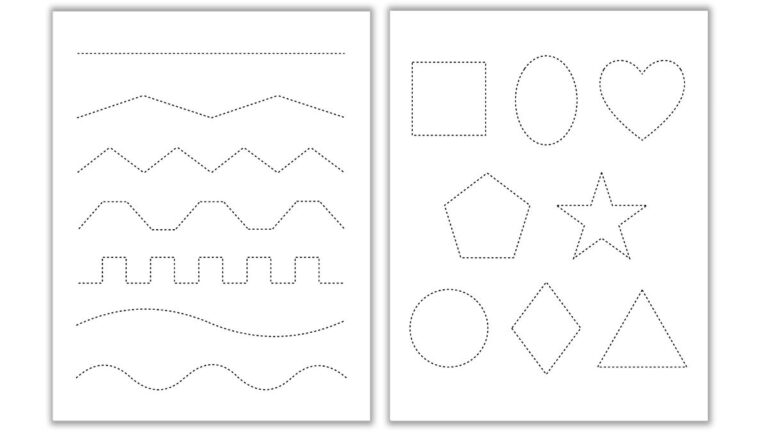 Free Tracing Cutting Worksheets The Craft at Home Family