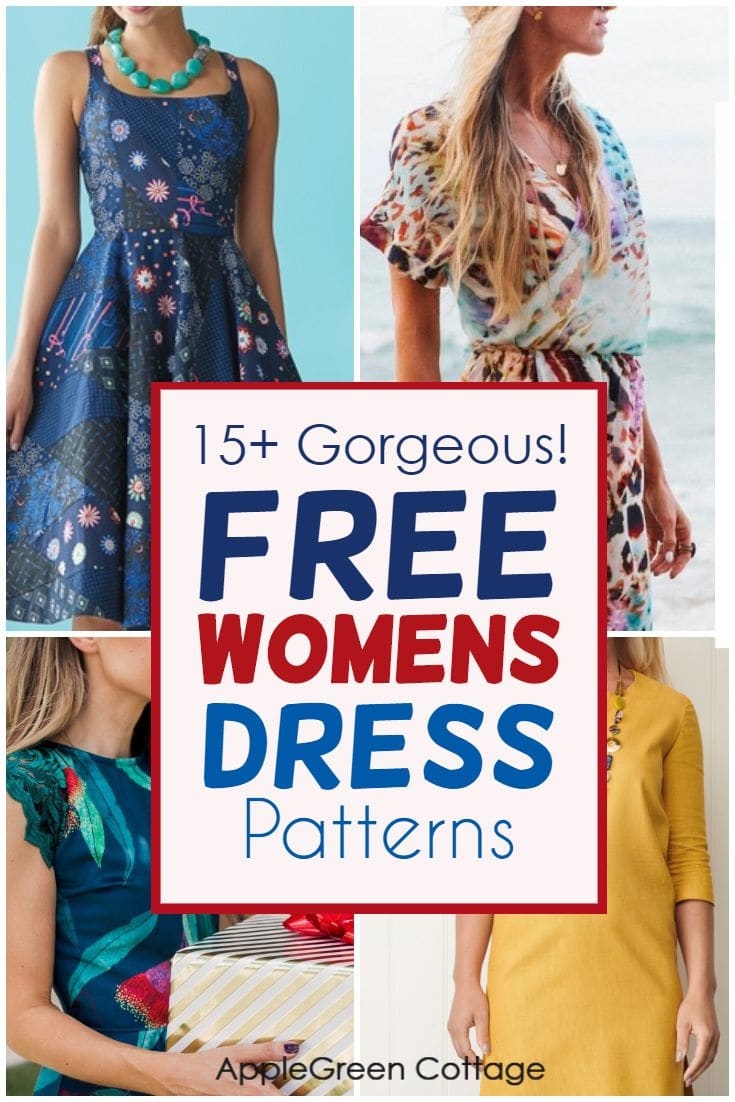 Free Womens Dress Patterns For The Summer AppleGreen Cottage