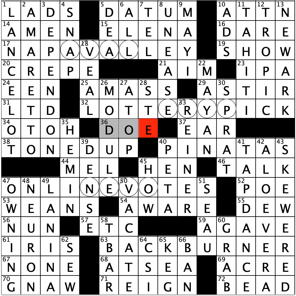 Friday October 25 2019 Diary Of A Crossword Fiend Friday October 25 2019 Diary Of A Crossword Fiend