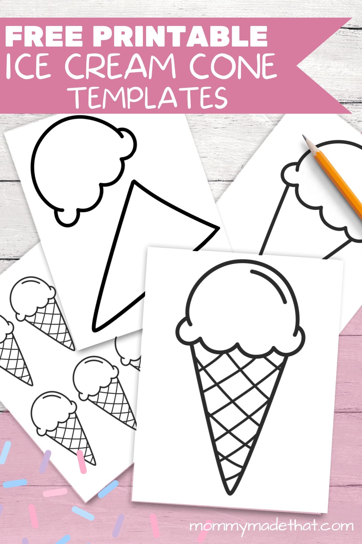 Fun Ice Cream Cone Templates For Crafts Coloring Fun Ice Cream Cone Templates For Crafts Coloring