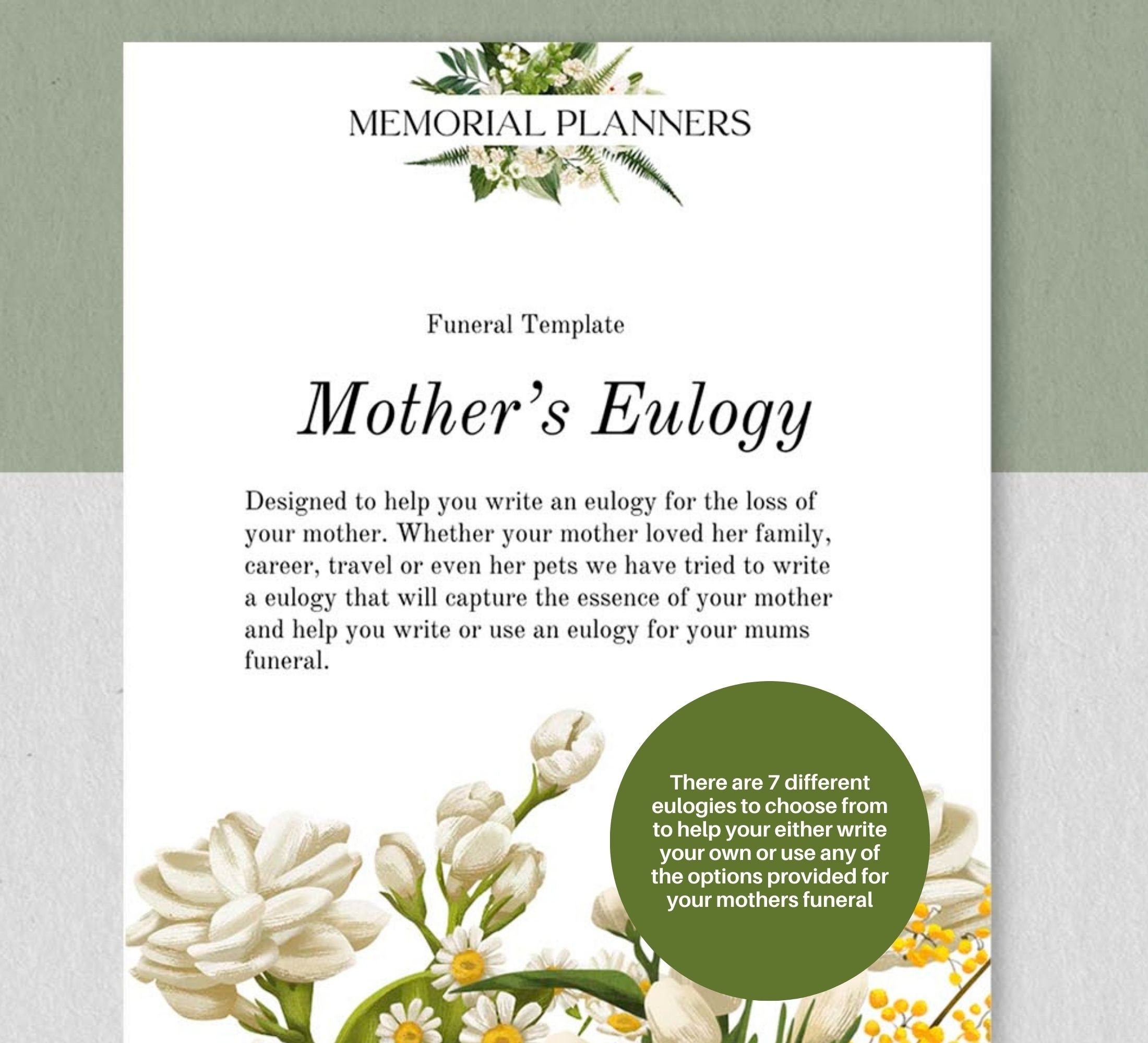 printable eulogy template for mother printable eulogy template for mother