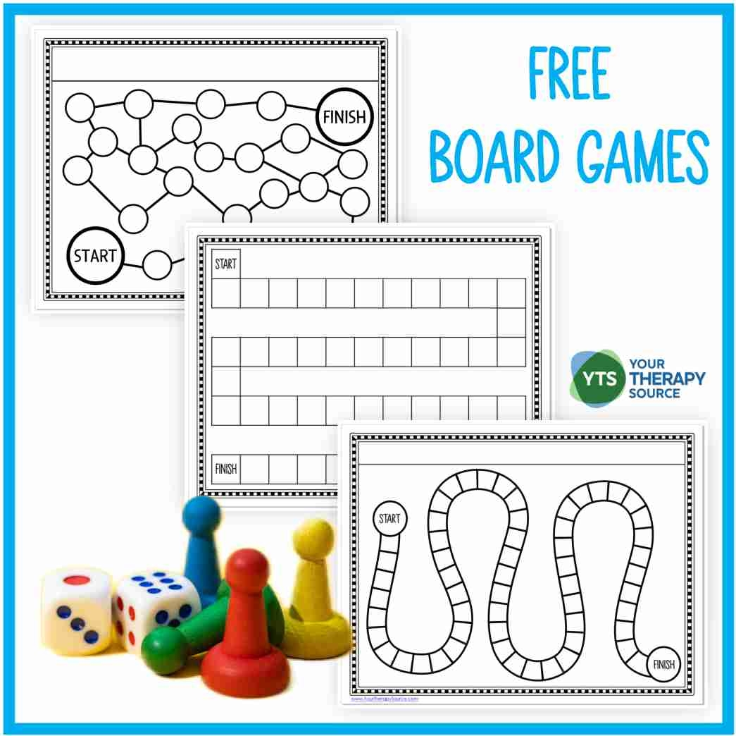 Game Board Printable FREE Your Therapy Source Game Board Printable FREE Your Therapy Source