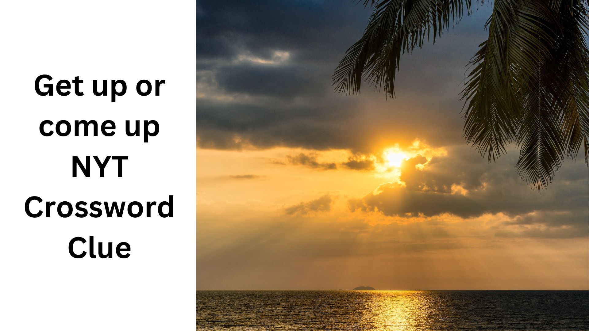 Get Up Or Come Up NYT Crossword Clue August 26 2024 Get Up Or Come Up NYT Crossword Clue August 26 2024