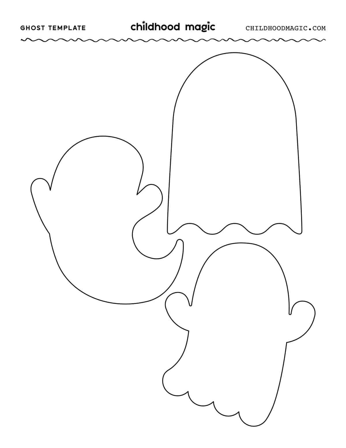 printable cute ghost template printable cute ghost template