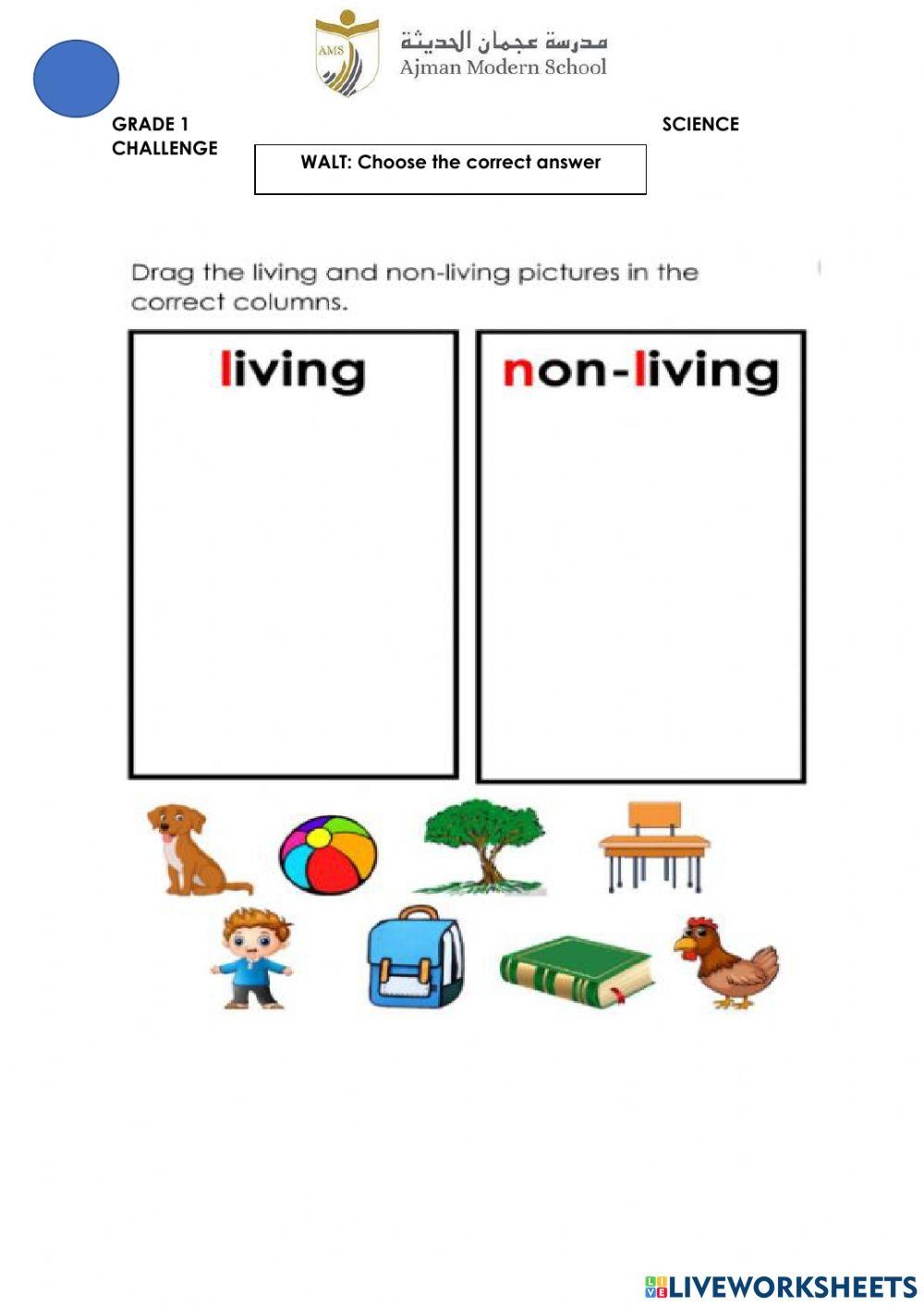 science worksheets for grade 1