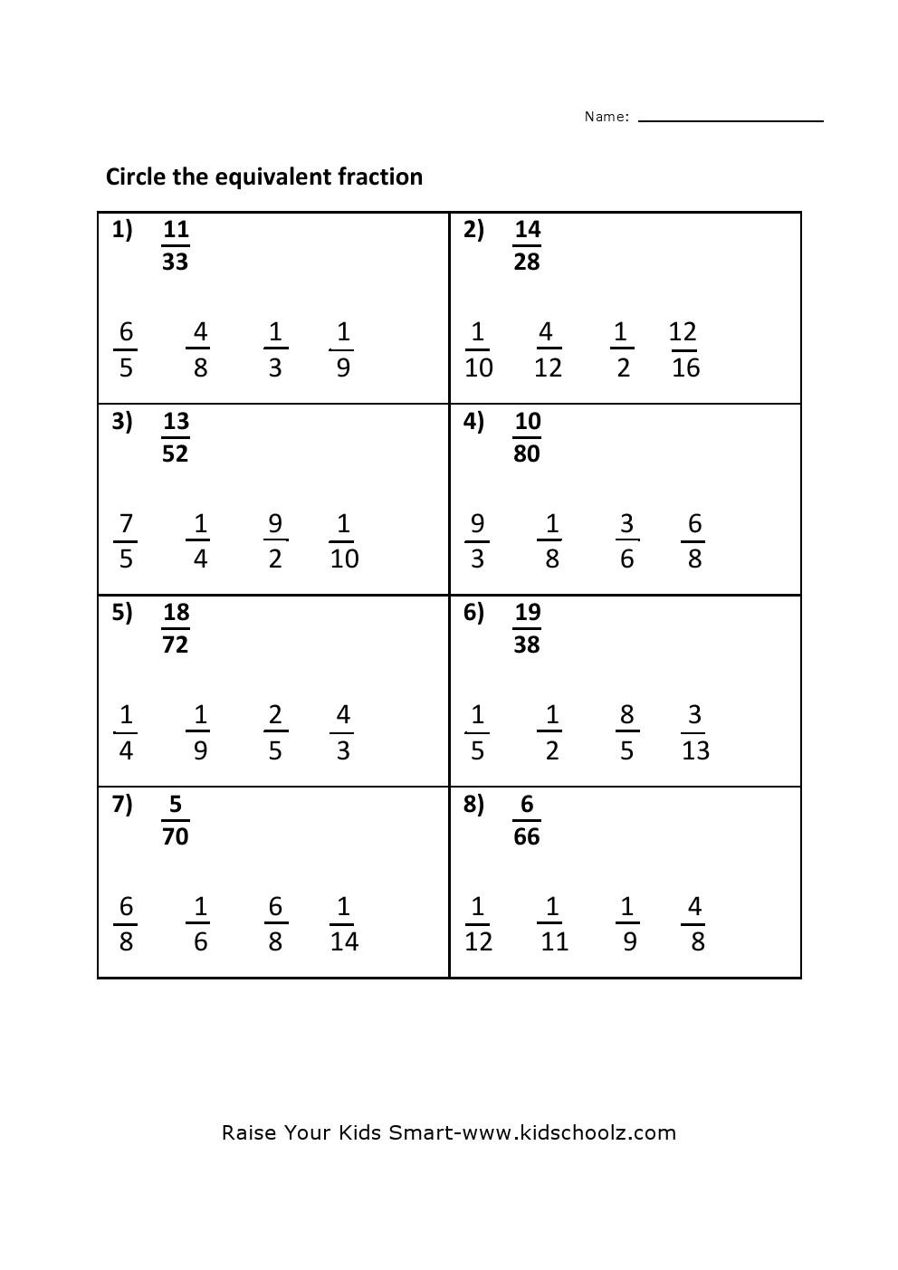 equivalent fractions worksheet grade 4 equivalent fractions worksheet grade 4