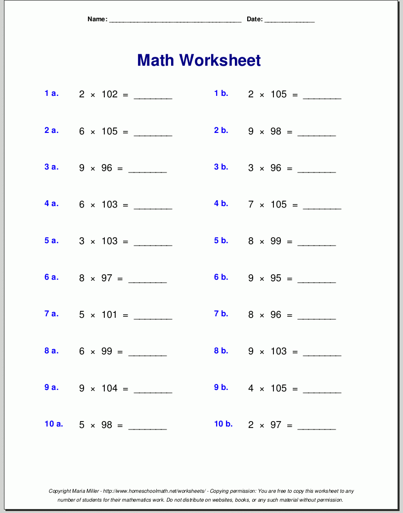4th grade math worksheet 4th grade math worksheet