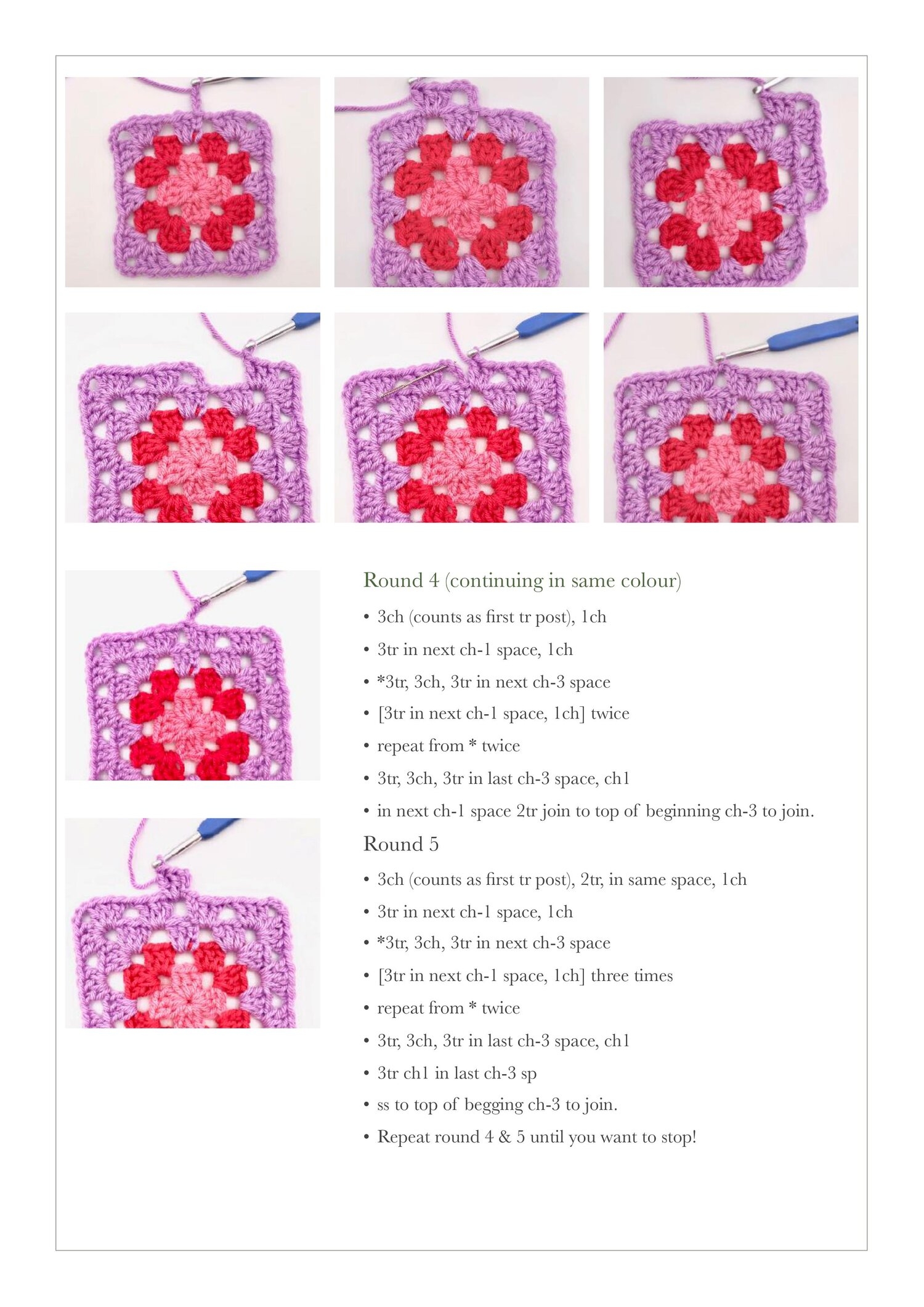 Granny Square Free Crochet Tutorial EMMA LEITH Granny Square Free Crochet Tutorial EMMA LEITH