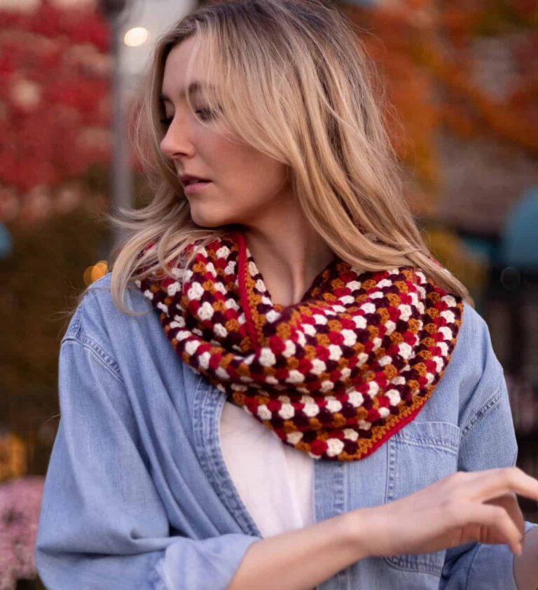 Granny Stitch Infinity Scarf Cowl Crochet Pattern Originally Lovely