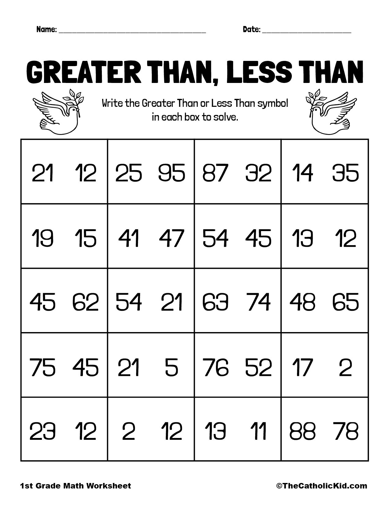 greater than and less than worksheets greater than and less than worksheets