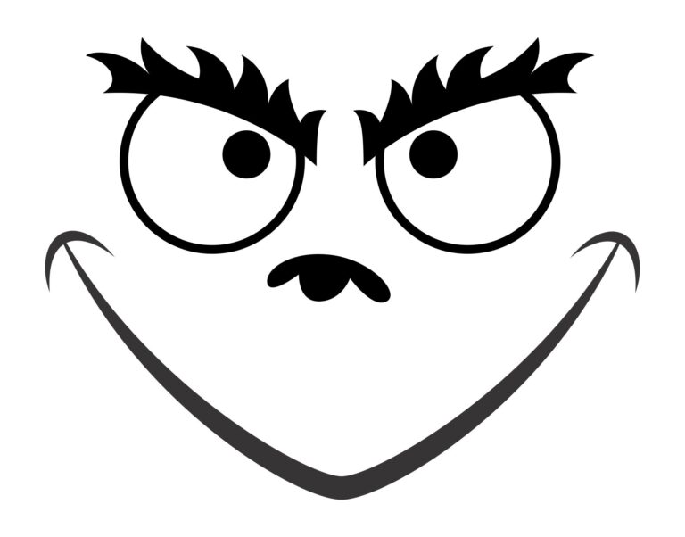 Grinch Face Printables Free