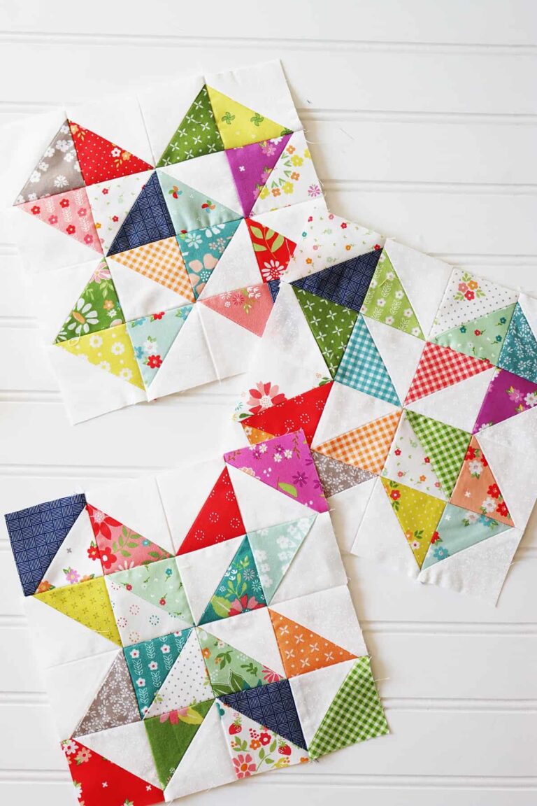 Half Square Triangle Scrappy Quilt A Quilting Life