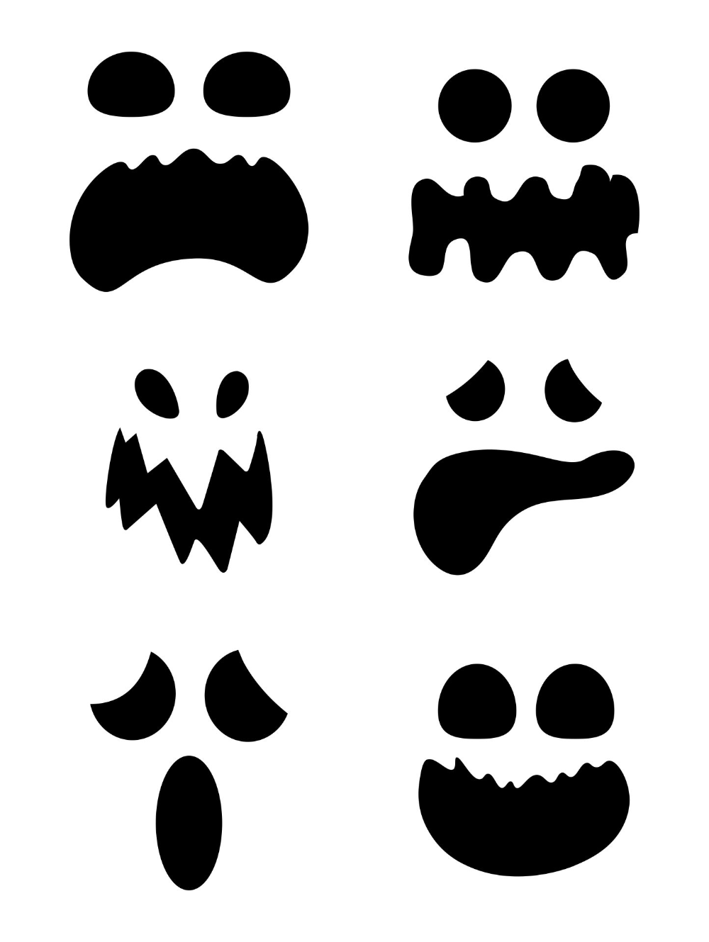 ghost face template printable ghost face template printable