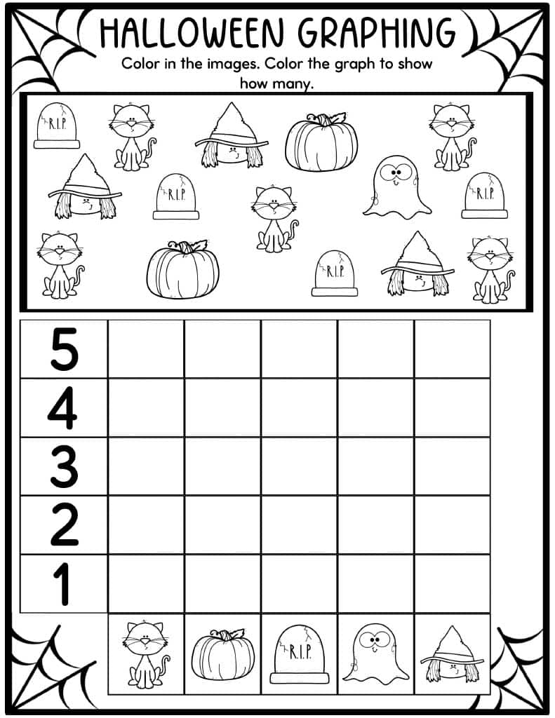 Halloween Graphing Worksheets Kids Activity Zone Halloween Graphing Worksheets Kids Activity Zone
