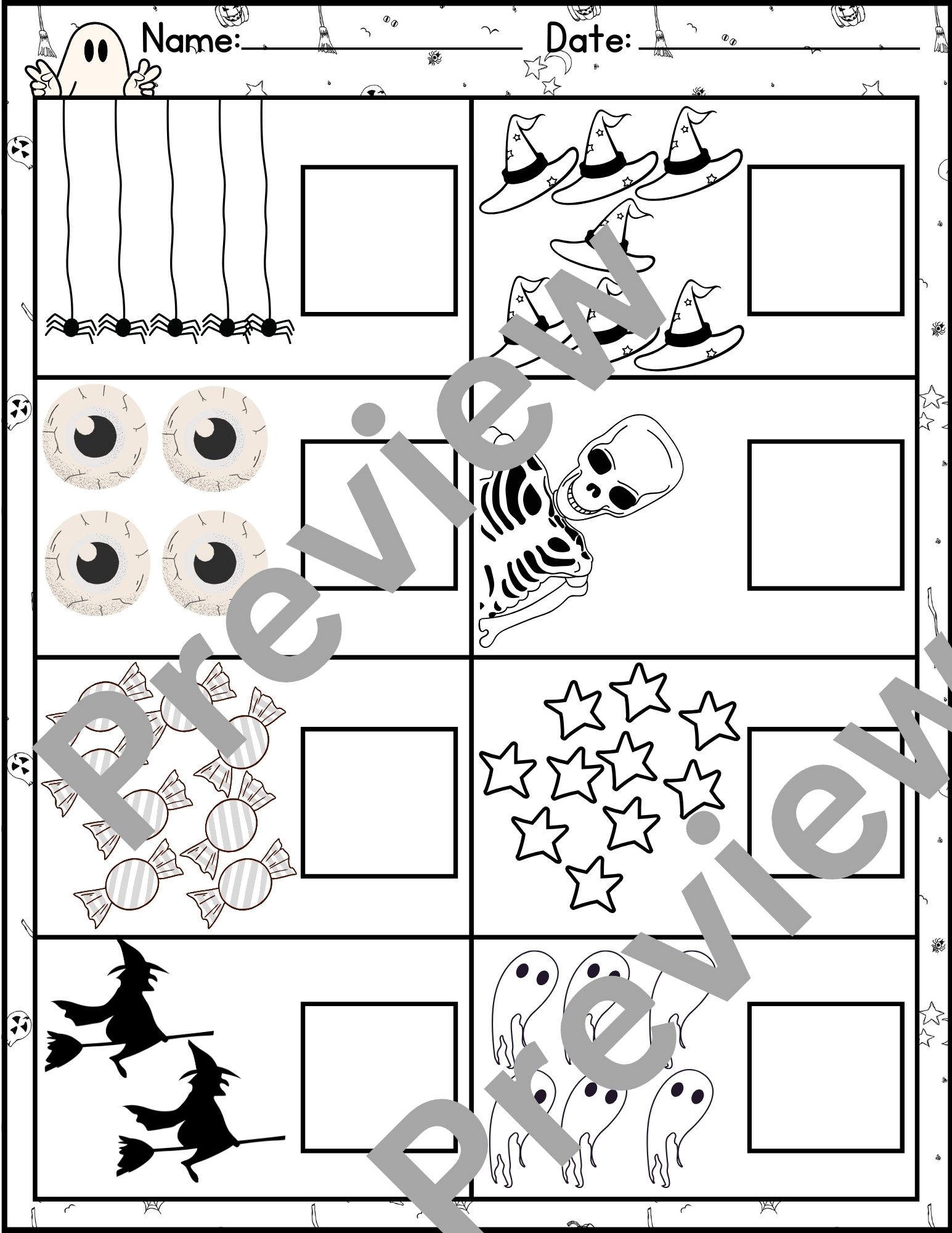 Halloween Math Worksheets For Kindergarten Halloween Activities October Made By Teachers