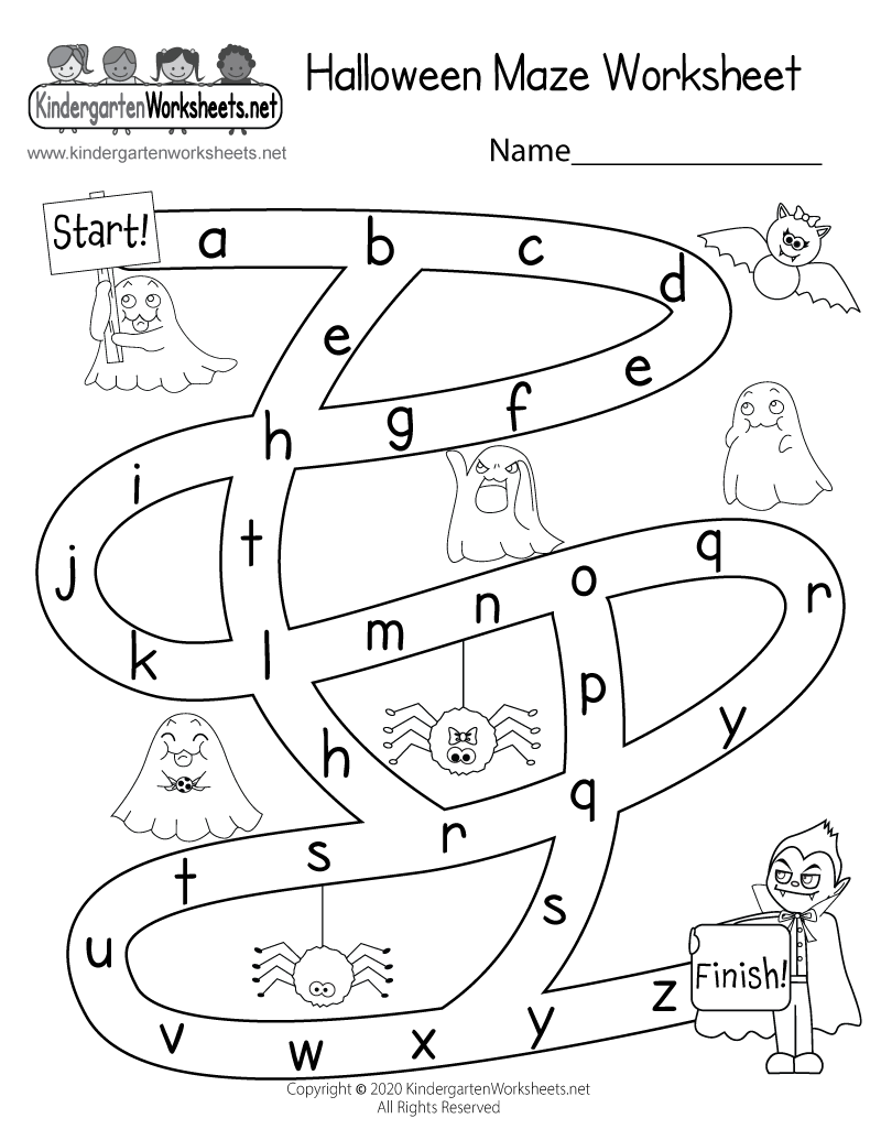 Halloween Maze Worksheet Free Printable Digital PDF Halloween Maze Worksheet Free Printable Digital PDF