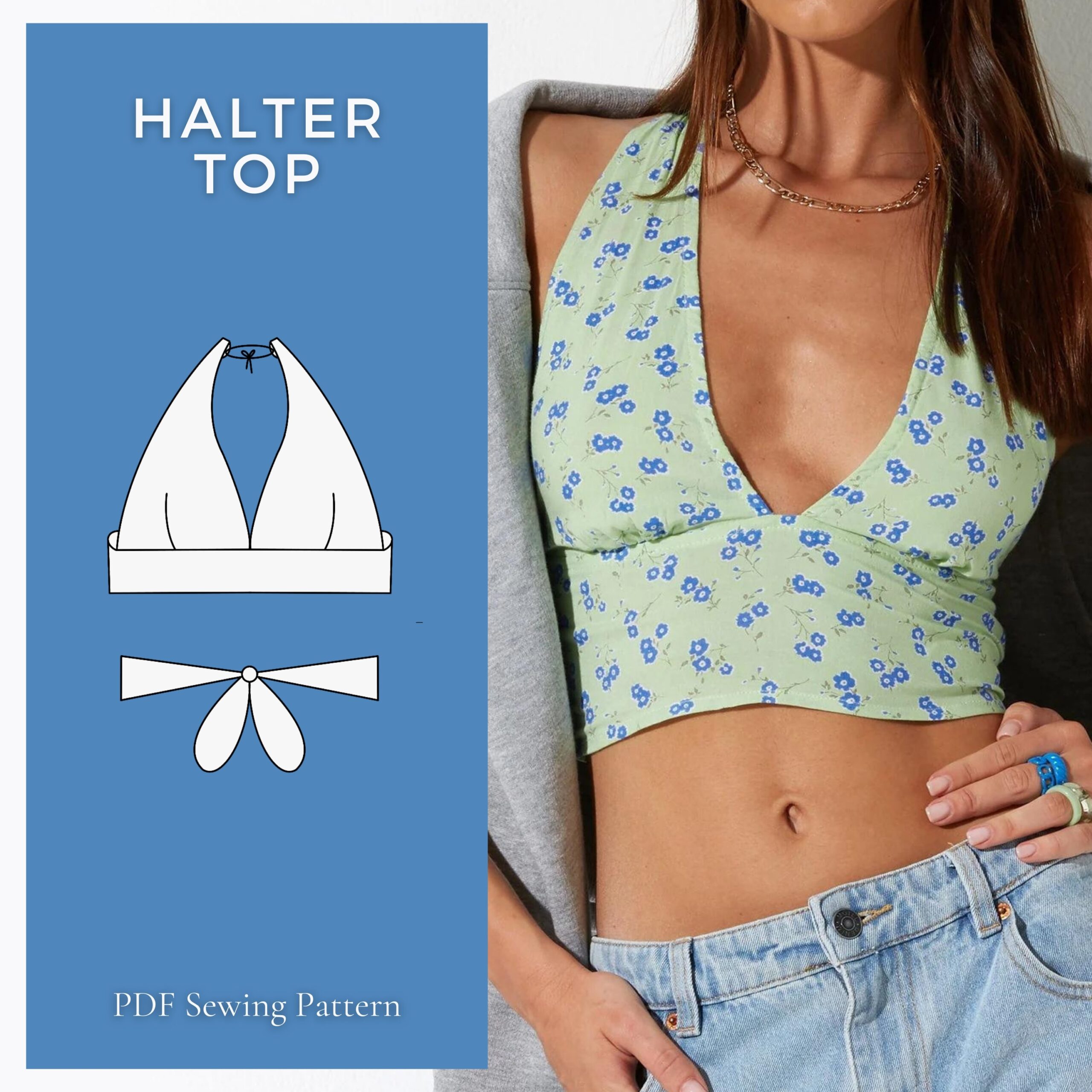 Halter Top Sewing Pattern PDF XS XXL Crop Top Bralette Pattern Diy Easy Sewing Patterns For Beginners Digital Download Sewing Pattern Etsy Sweden Halter Top Sewing Pattern PDF XS XXL Crop Top Bralette Pattern Diy Easy Sewing Patterns For Beginners Digital Download Sewing Pattern Etsy Sweden