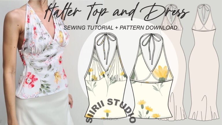 Halter Top Sewing Tutorial Pattern Download YouTube