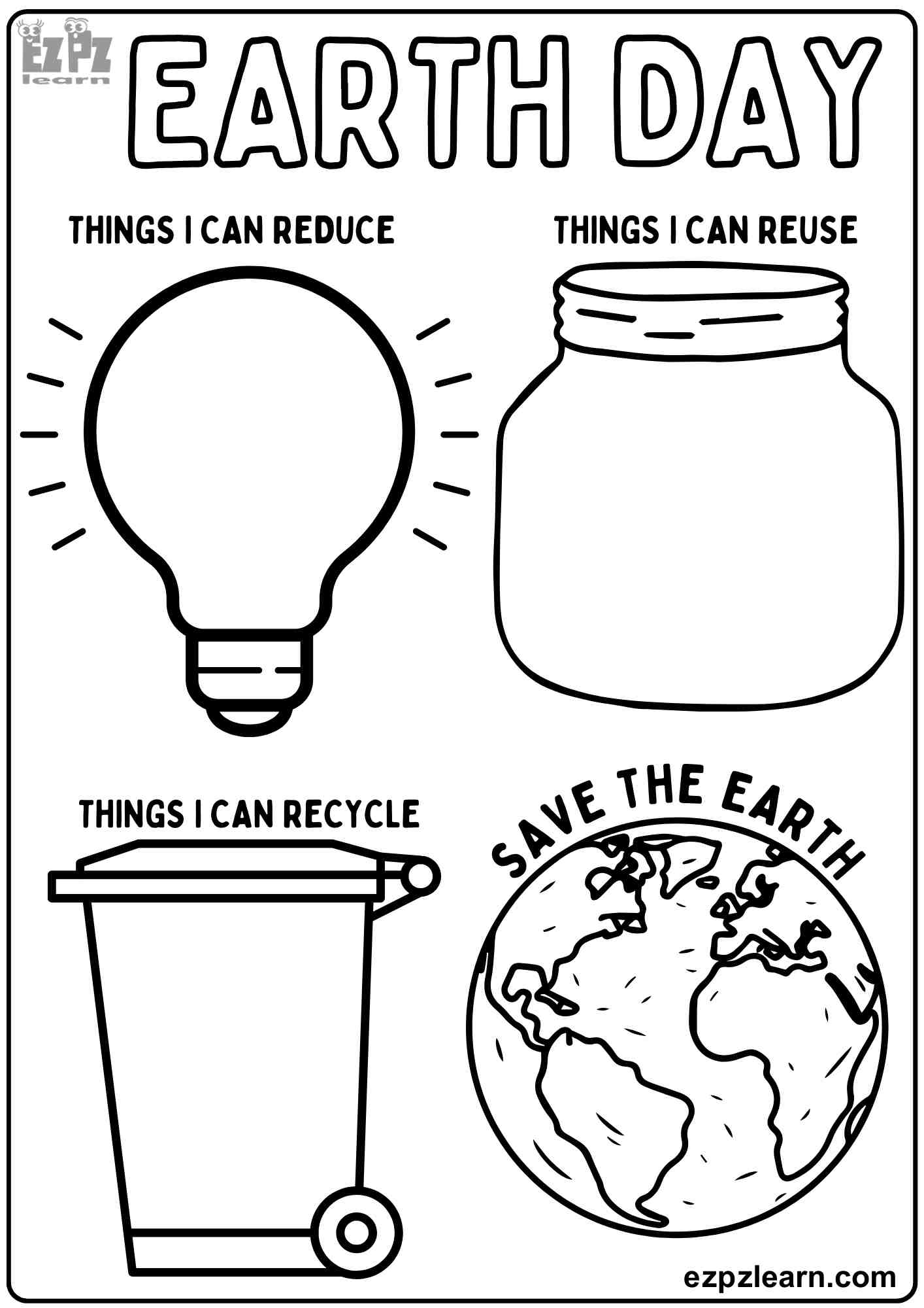 Happy Earth Day Drawing Activity For Kids Reduce Reuse And Recycle Free Printable PDF Ezpzlearn Happy Earth Day Drawing Activity For Kids Reduce Reuse And Recycle Free Printable PDF Ezpzlearn