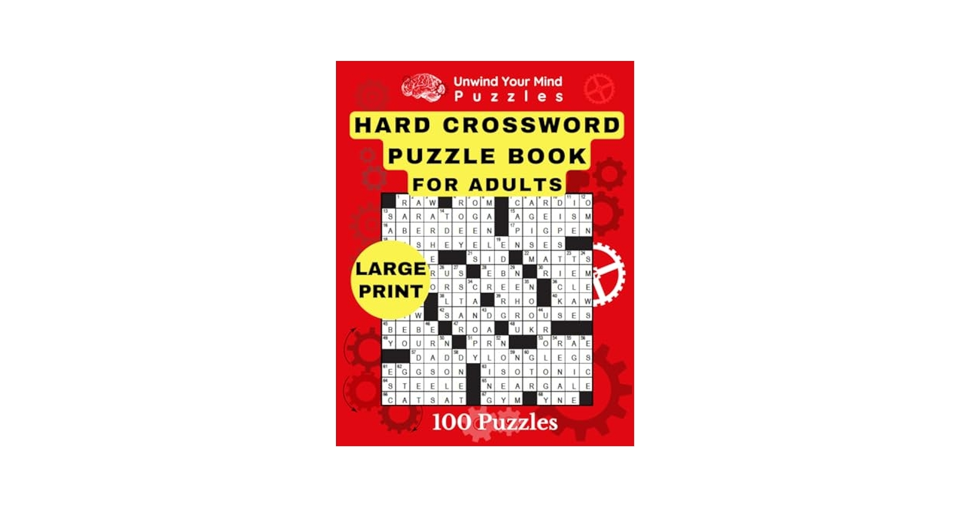 Hard Crossword Puzzle Book For Adults 100 Challenging Large Print Crossword Puzzles For Brain Fitness Puzzleman Peter 9798879039993 Amazon Books